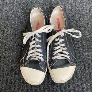 LEATHER Converse All Star Deluxe Lace Ox low top